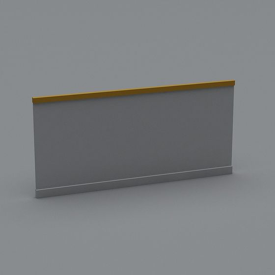 Elegant Low-Polygon 3D Wall Panel Model
