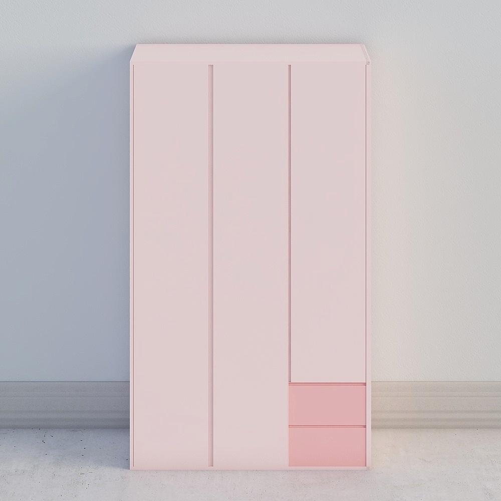 Chinese model room children's room wardrobe