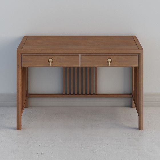 City Study Desk 3D model for Modern Interiors