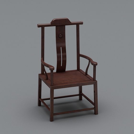 Traditional Chinese Official Chair 3D model