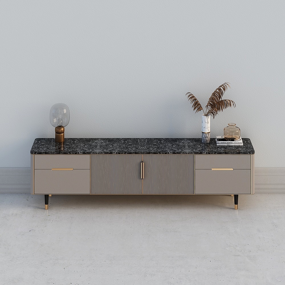 Minimalist Living Room TV Cabinet 3D model