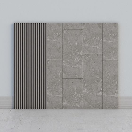 Contemporary Minimalist Wall Panel 3D model