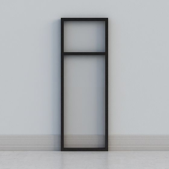 Minimalist Low-Poly Door Frame 3D Model