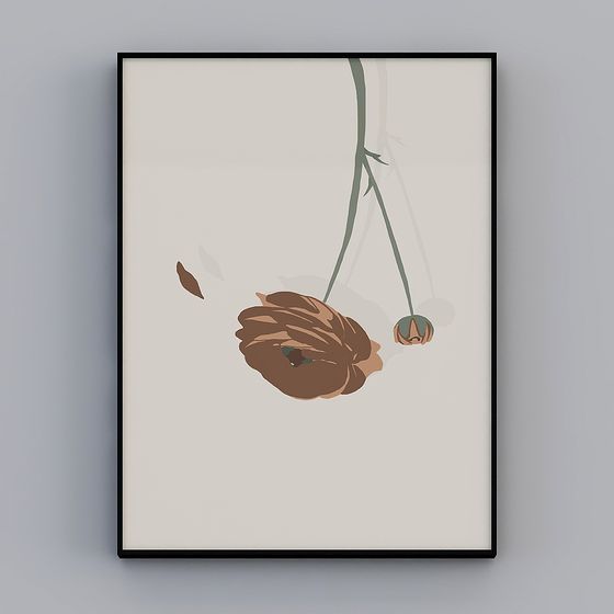 Suspended Poppy 3D model