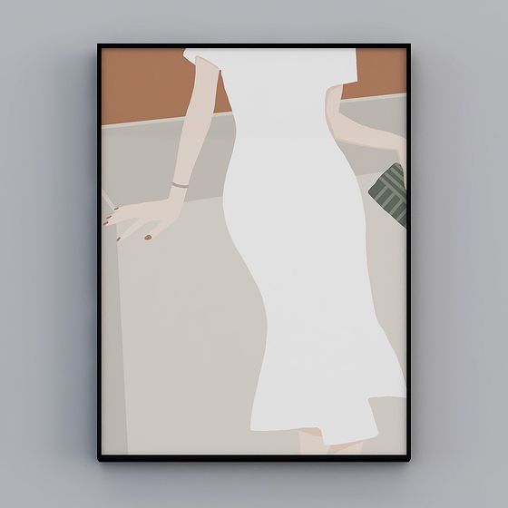 Abstract Dancer Low-Poly 3D model for Creative Projects