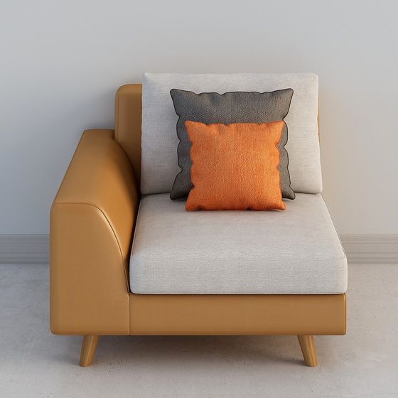 Modern Low-Poly Sofa 3D model