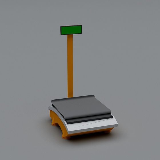 Stylish Low-Poly Electronic Scale 3D model