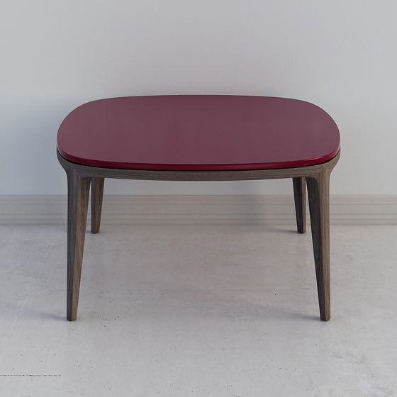 Elegant Oval Coffee Table 3D model