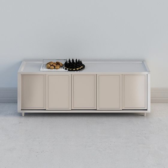 Urban Living Room TV Cabinet 3D Model