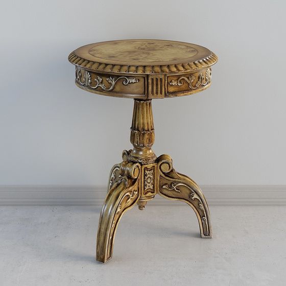 Elegant Round Table 3D model for Design Projects