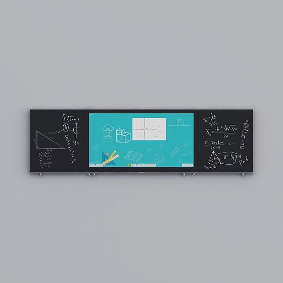 Interactive Whiteboard 3D model for Educational Spaces