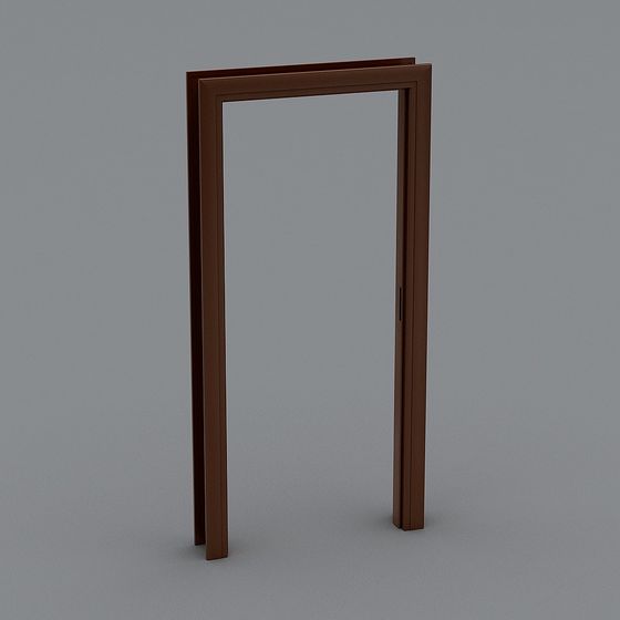 Stylish Low-Poly 3D Model Door for Creative Spaces