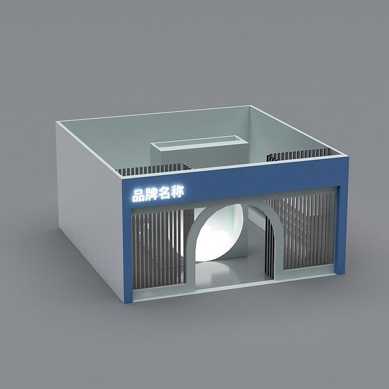 Futuristic Gateway 3D Model