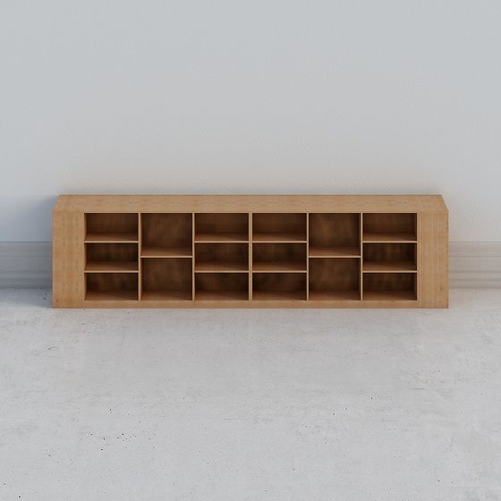 Stylish Urban Bookshelf 3D model for Versatile Use