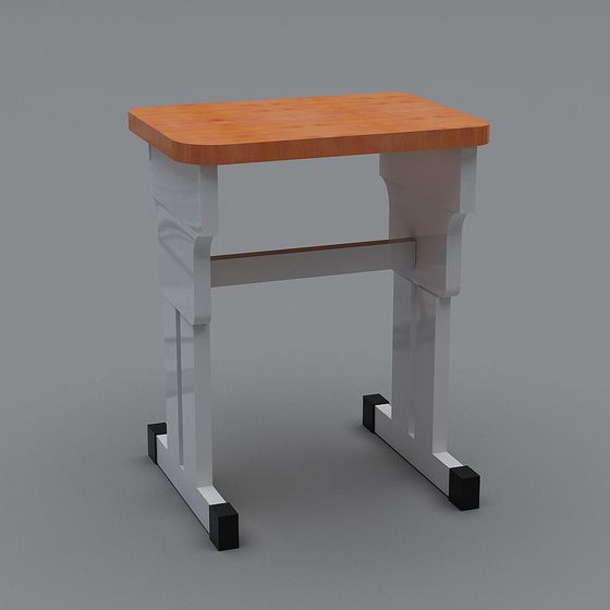School Desk 3D Model