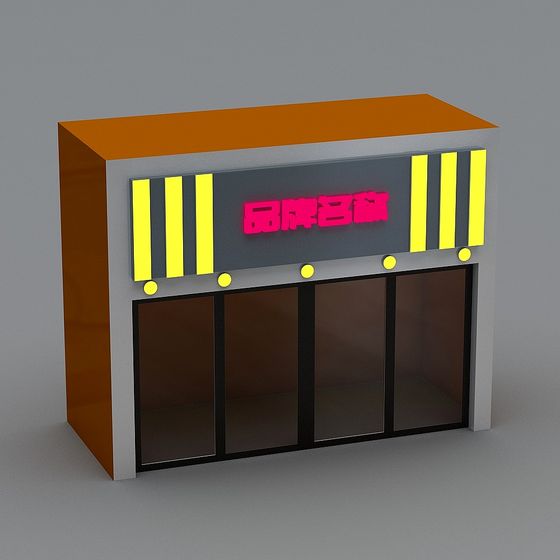 City Neon House 3D model