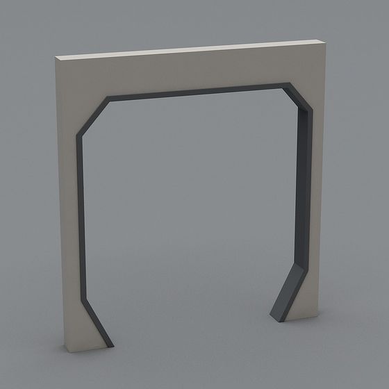 Urban Portal Low-Poly 3D model for Creative Projects