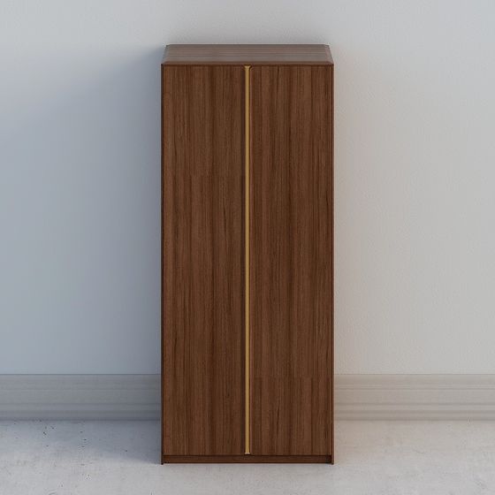 Urban Wooden Wardrobe 3D model