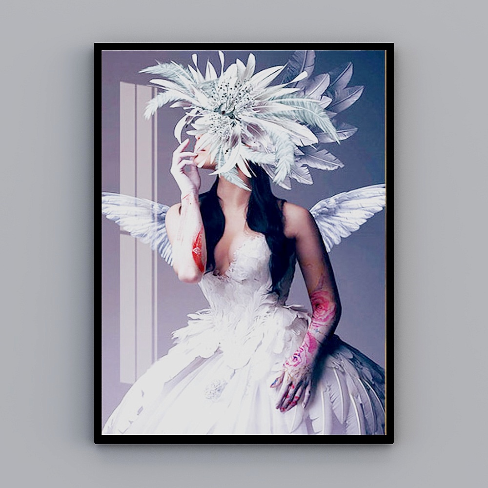 Feather Angel 3D model for Dreamlike Scenes