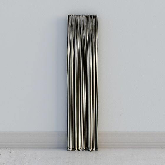 Low-Polygon High-Detail Origami Art Column 3D model