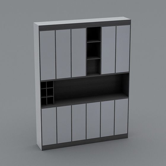 Urban Elegance Bookshelf 3D model