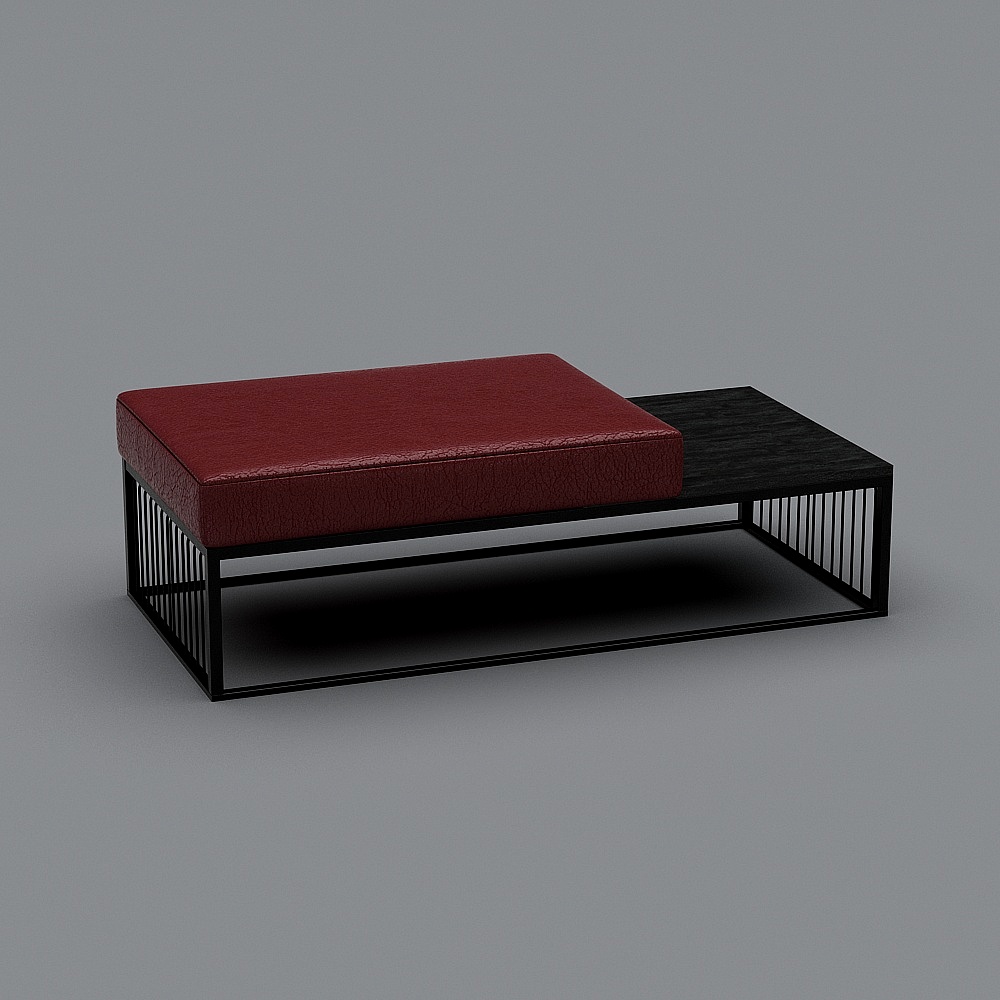 Minimalist Living Room Stool 3D model