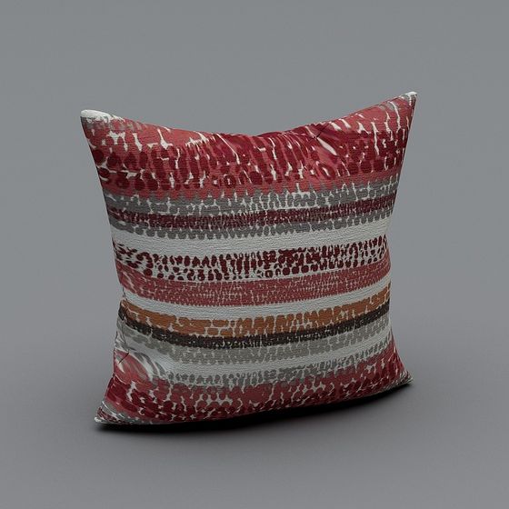 Stylish Low-Poly Decorative Pillow 3D model