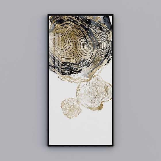 Abstract Tree Ring 3D Model