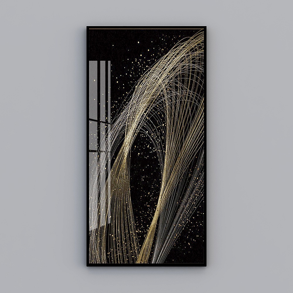 Elland decorative painting high-end  Nordic minimalist flowing Xuanguan corridor single personality art living room dining room bedroom sofa bed abstract picture frame modern light luxury hanging painting