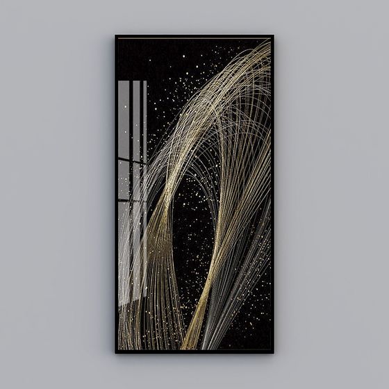 Feather Dancing in the Night Sky 3D model