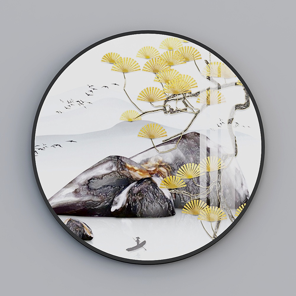 Elegant Low-Polygon Nature 3D Model