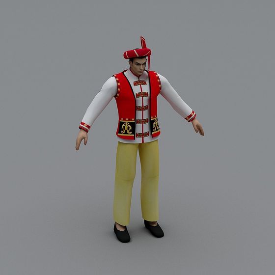 Traditional Attire Male 3D model