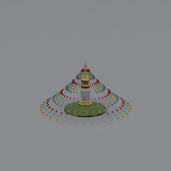 Exotic Wish Tower 3D Model