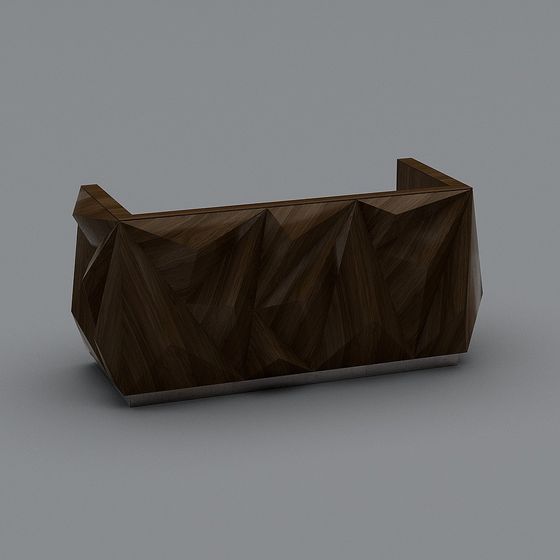 Prism Reception Desk 3D model