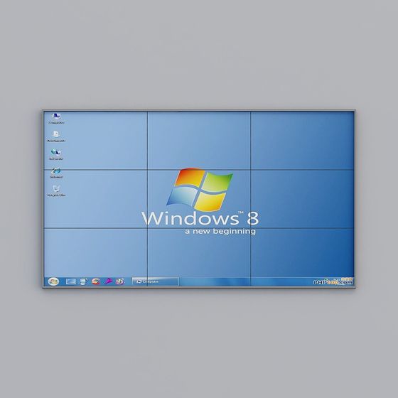 Windows 8 Desktop 3D Model