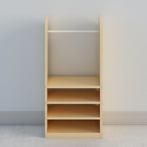 Modern Minimalist Bookshelf 3D model