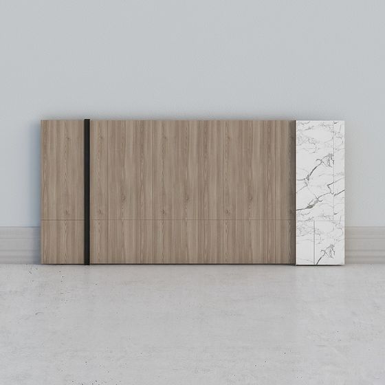 Wood Grain Marble Screen 3D model