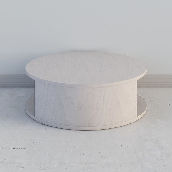 Low Poly Round Table Design 3D model