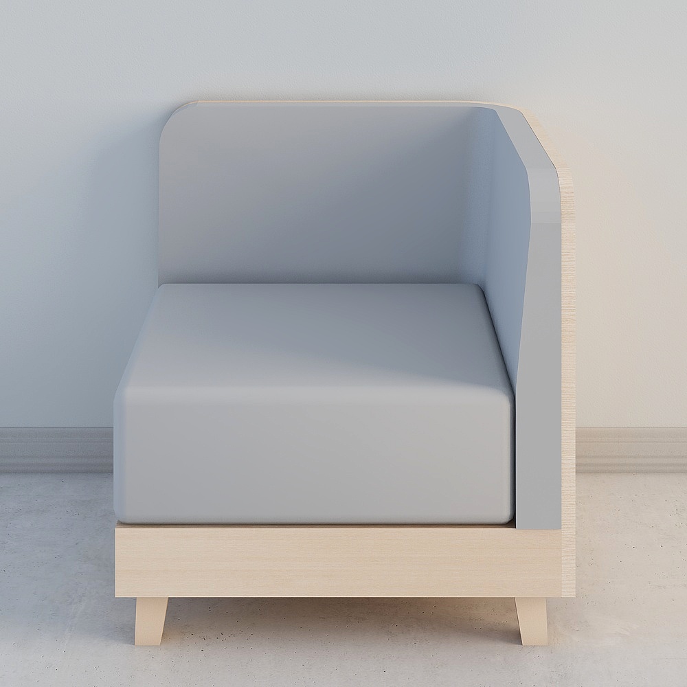 5.0 with corner back sofa gray