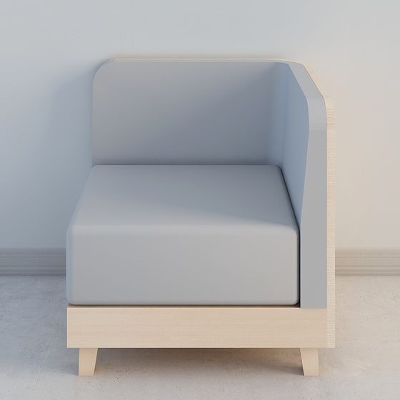 Unique Low-Poly Armchair 3D model