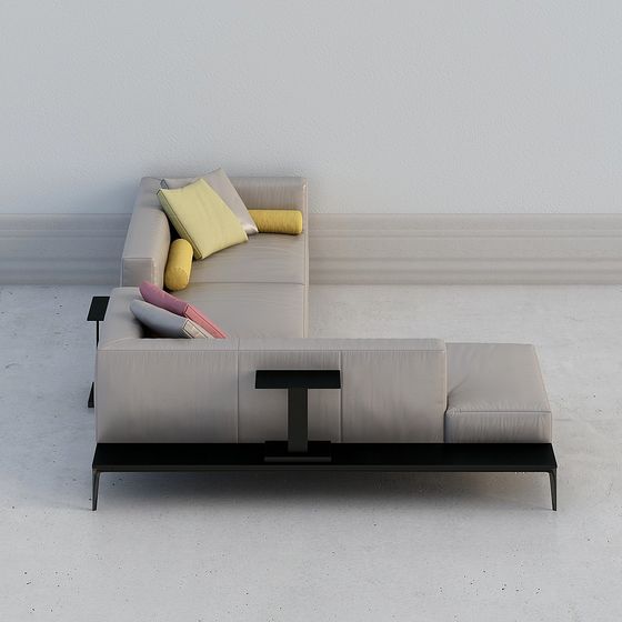 Urban Comfort 3D model Sofa for Modern Spaces