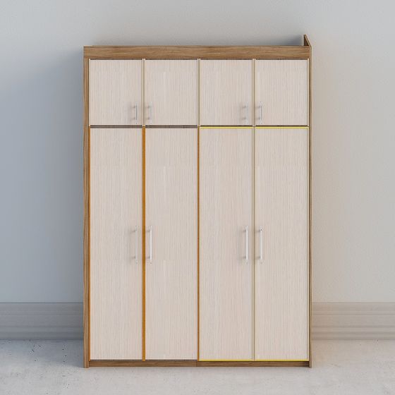 Elegant Wardrobe 3D model for Contemporary Spaces