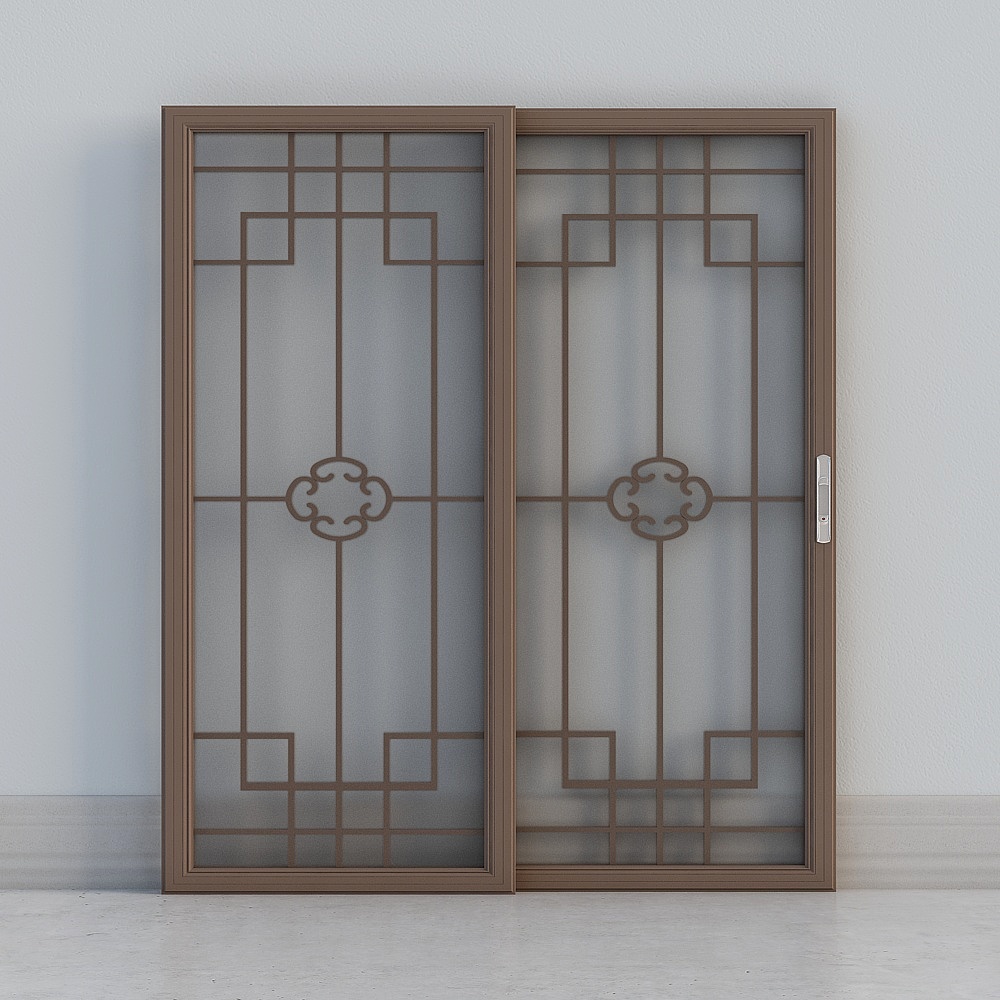 Chinese style sliding door