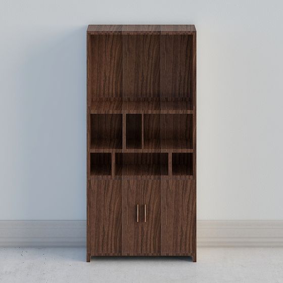 Stylish Urban Storage Bookcase 3D model