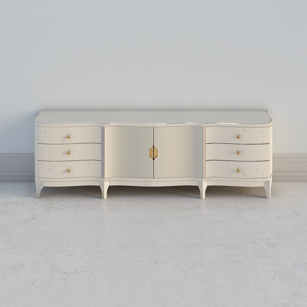 Light luxury TV cabinet 1