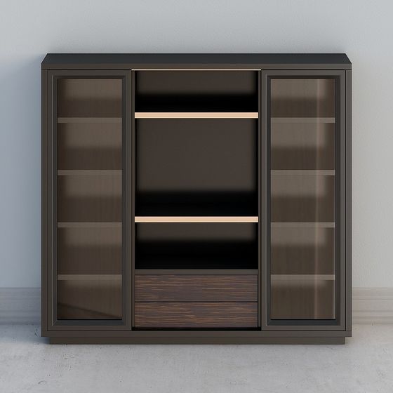 Modern Glass Display Cabinet 3D model