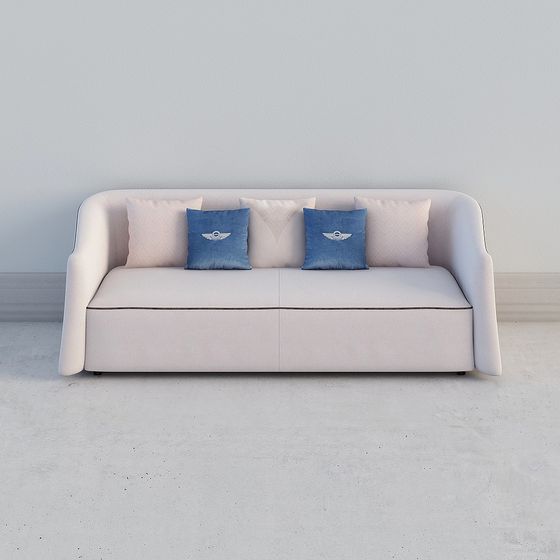 Modern Low-Poly Sofa 3D model