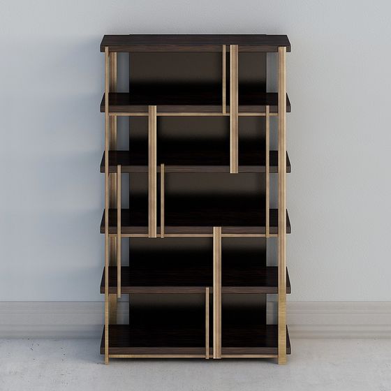 Elegant Modern Bookshelf 3D model