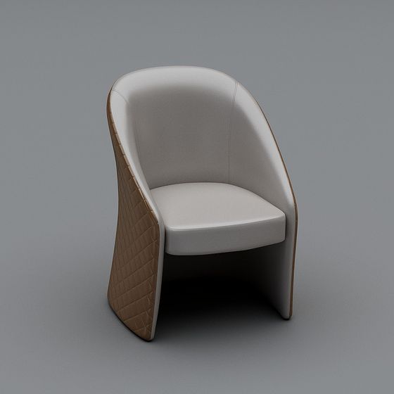 Modern Low-Poly 3D Chair Model