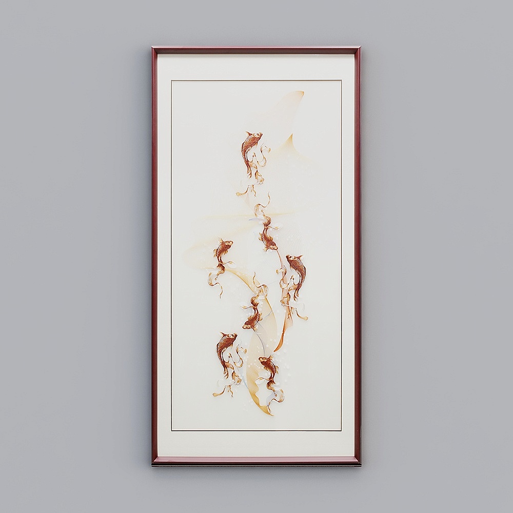 Hyunguan draws a mahogany frame 0.8x1.6 meter model